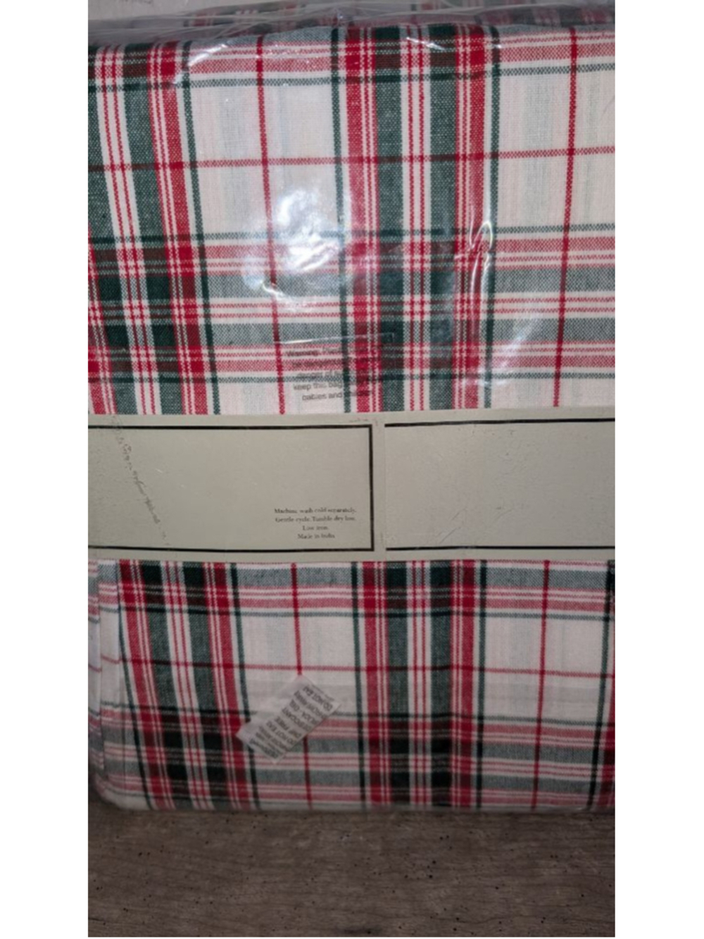 Your Tablecloth Plaid Rectangle Cotton Tablecloth 60x120 - Picture 3 of 3